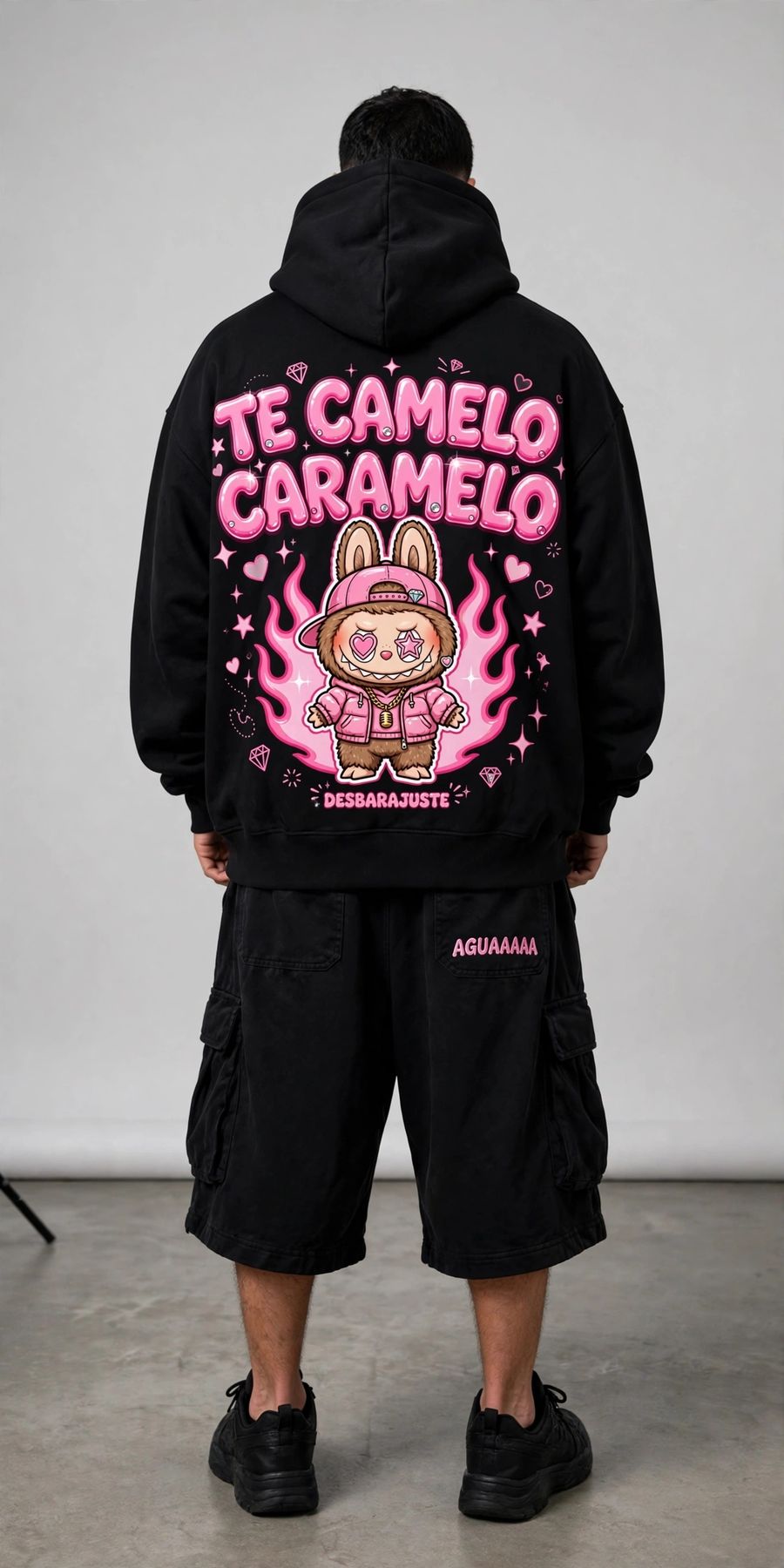Sudadera Te camelo caramelo, espalda